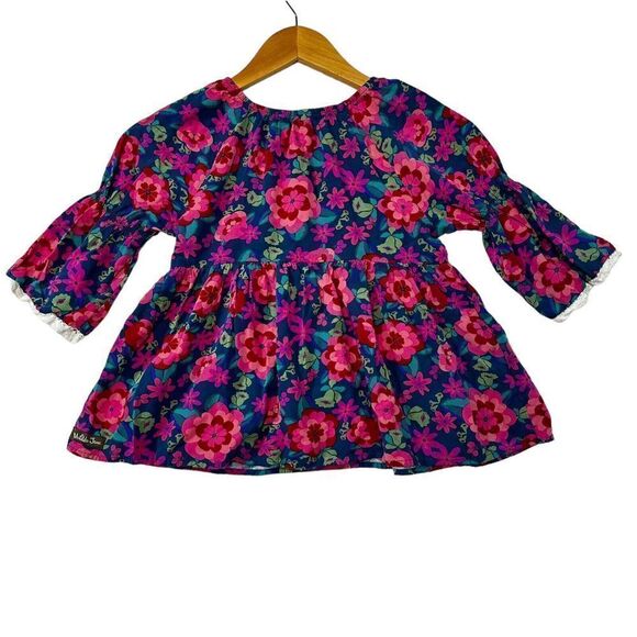 Girls Matilda Jane Moments with you Poinsettia Top size 8 Boho Peasant Shirt - Picture 4 of 8
